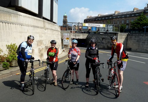 About to ride through the Mersey Tunnel